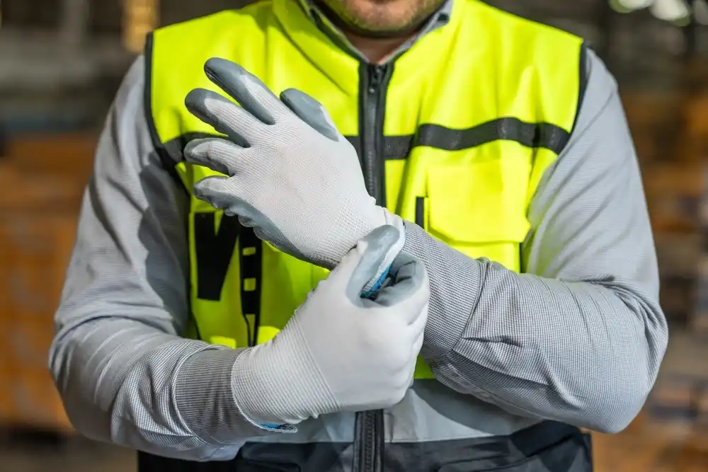 Safety work gloves for hand protection