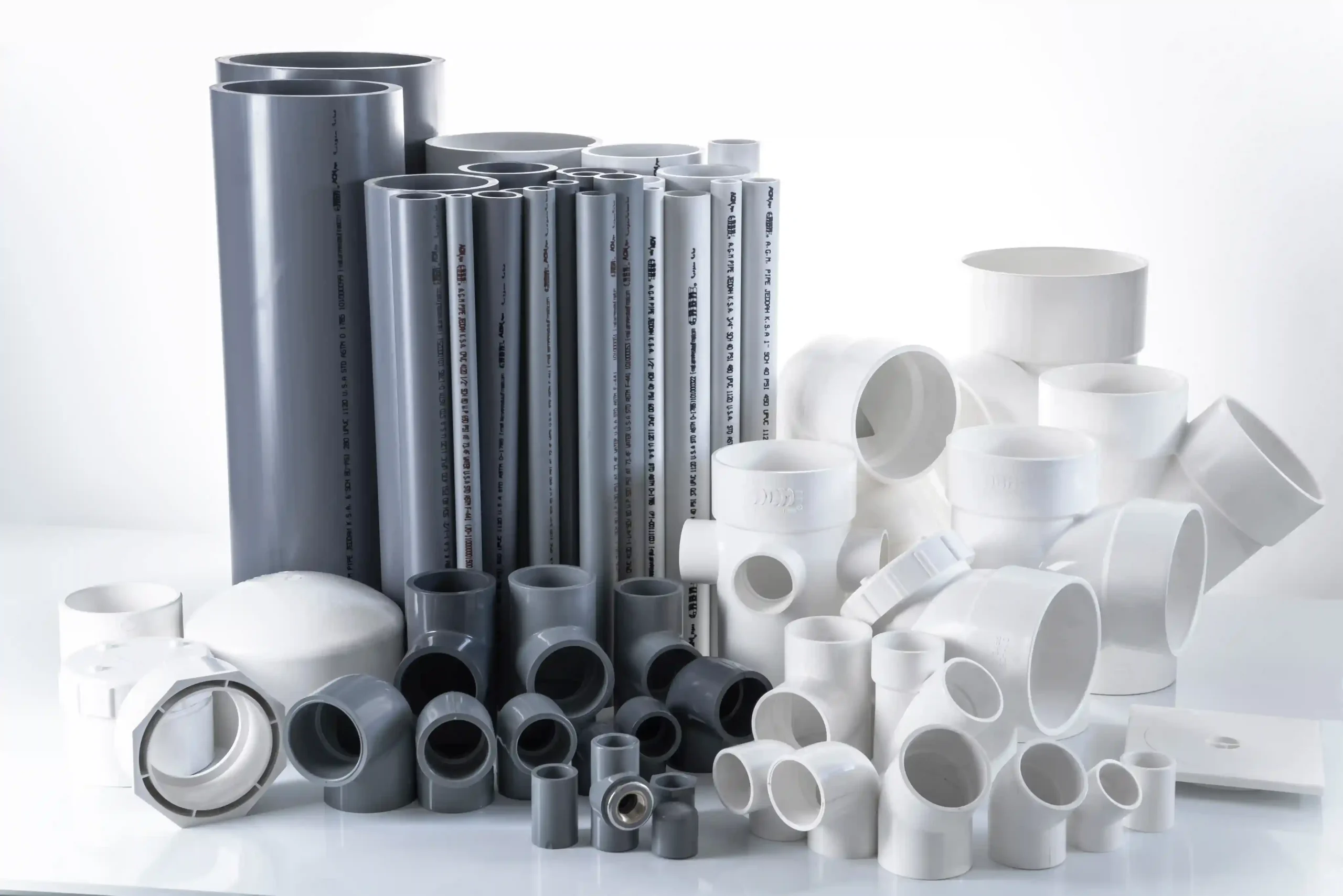 PVC pipes for plumbing systems