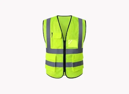 High visibility reflective safety vest